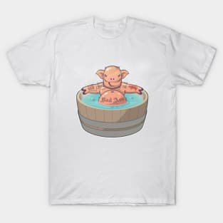 Tattooed Vector Bath Pig T-Shirt